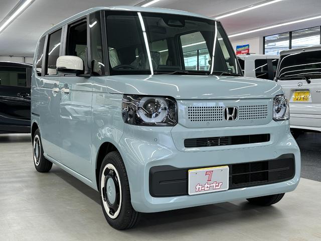 Ｎ－ＢＯＸ ファッションスタイル　車検令和９年１０月迄　走行３ｋｍ　届出済み未使用車　ナビ装着用スペシャルＰＫＧ　左パワースライドドア　ホンダセンシング　キーフリー　Ｐスタート　ＬＥＤヘッドライト　ブレーキホールド　ショールーム内保管（1枚目）