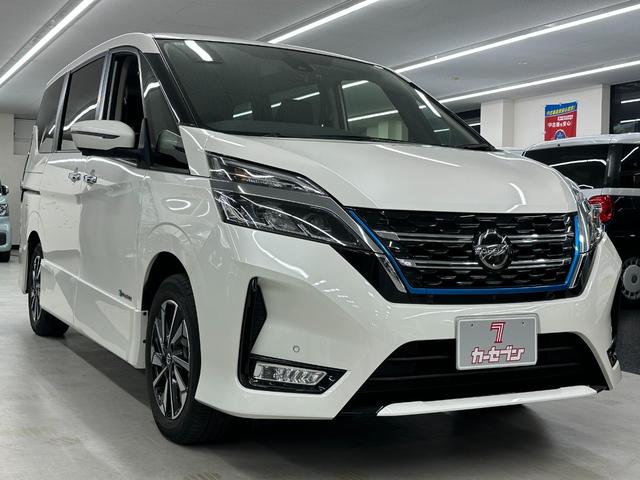セレナ(日産) ｅ−パワー　ＸＶ　エアロ　セーフティパックＢ　ユーザー買取　禁煙　１オナ車　純正ナビＴＶ　ブルートゥースオーディオ　ＡＶモニター　ＥＴＣ　ＬＥＤヘッドライト＆フォグ　両側パワースライドドア　プロパイロット　衝突被害軽減ブレーキ 中古車画像