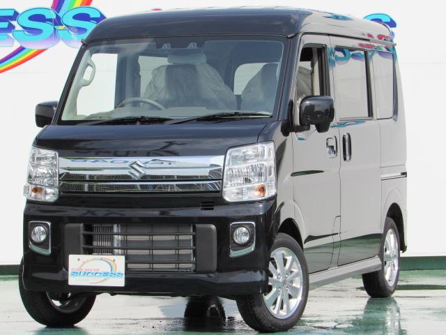 エブリイワゴン スズキ ｐｚターボ 届出済未使用車 ハイルーフ 左パワースライドドア ｈｉｄヘッドライト スマートキー シートヒーター ｕｓｂ セーフティサポート １０７２ 埼玉県 ｐｚターボ 届出済未使用車 ハイルーフ 左パワースライドドア ｈｉｄヘッドライト
