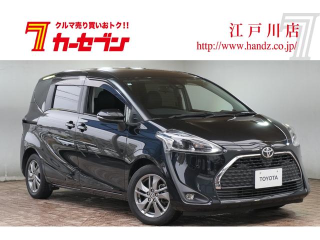 シエンタ Ｇ　クエロ　純正フルセグＳＤナビ　両側パワースライドドア　純正フロアマット　純正ドアバイザー　ディーラー整備車　社外シートカバー　アイドリングストップ　プッシュスタート　保証書　取説　ワンオーナー（1枚目）