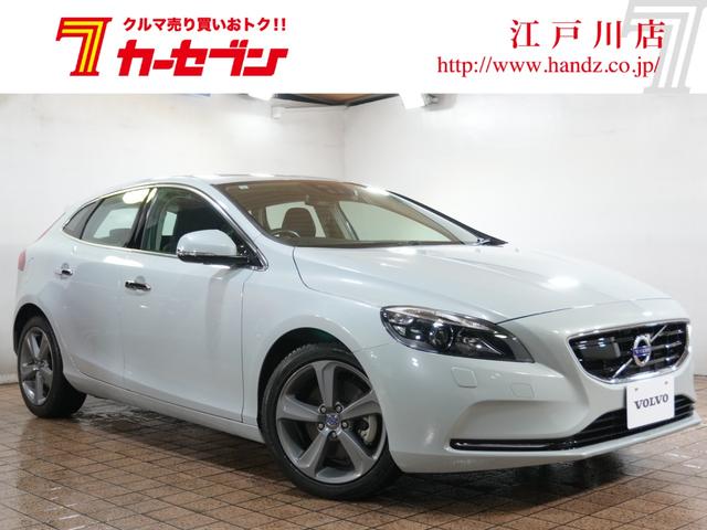 V40(ボルボ) T4 SE 1オーナー 純正ナビフルセグ 純正17AW 追従クルコン シティセーフティー ETC プッシュスタート 社外レーダー 社外ドラレコ ステアスイッチ 純正マッド アイドリングストップ 保証書 取説記録簿 中古車画像