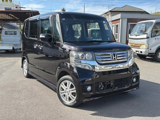 N−BOXカスタム(ホンダ) G・Lパッケージ 前後ドラレコ BLUETOOTH ナビ・TV ETC バックカメラ 片側電動両側スライドドア 中古車画像