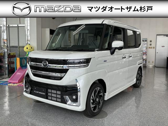 マツダ フレアワゴンカスタムスタイル ＸＳ　全方位モニター用メモリーナビゲーションパッケージ　弊社展示車両アップ　走行６キロ