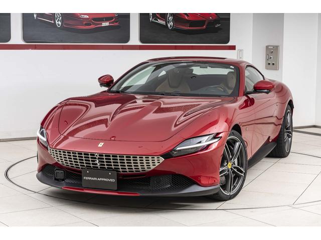 フェラーリ ローマ 　Ｆ１　ＤＣＴ　ＯＰ８８４　ＲＯＳＳＯ　ＰＯＲＴＯＦＩＮＯ　スペシャルカラー　サラウンドビューカメラ　鍛造ダイヤモンドフィニッシュカーボンＬＥＤステアリング　ＪＢＬ　マグネライドサスペンション