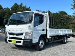 キャンター ワイドキャブロング全低床 1年保証付き 4t ワイド超ロング AT車 ディーゼルターボ 荷台内寸 長さ5000mm 幅2080mm 両サイド強化あおり ETC 電動格納ミラー 荷台鉄板張り 4トン 4トントラック ワイドロング 中古車画像