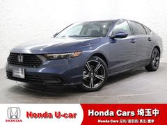 アコード e:HEV 純正コネクトナビ マルチビューカメラ フルセグTV Bluethooth USB グーグルアシスタント ホンダセンシング スマホ充電 ETC2.0 パドルシフト レザーシート パワーシート ABS 中古車画像