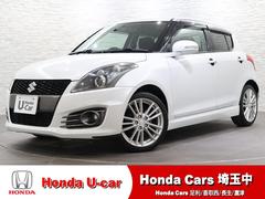 スイフトスポーツ ベースグレード 6速MT 社外ナビ バックカメラ 横滑り防止 ETC HIDライト フォグ 純正AW スマートキー 助手席エアバッグ USB入力 VDC キーフリーシステム 運転席エアバック 盗難防止 Bカメラ PS 中古車画像