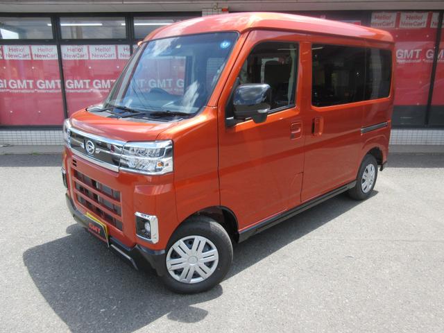 アトレー ＲＳ　届出済未使用車／新品純正ナビ／フルセグＴＶ／衝突軽減ブレーキ／純正フロアマット／スマートキー２個／両側パワースライドドア／オートライト／ステアリングスイッチ