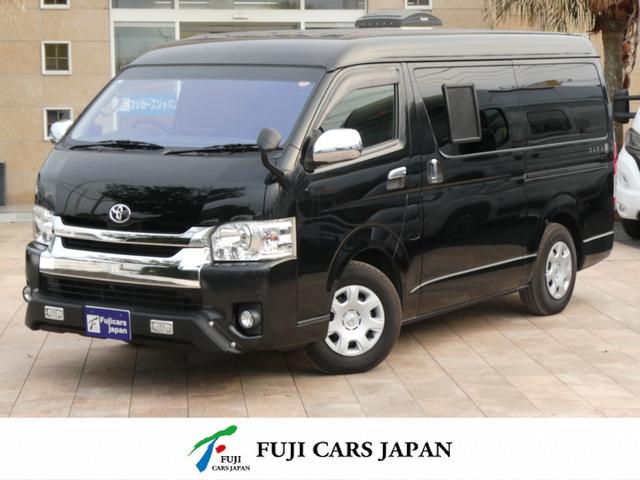 ハイエースワゴン(トヨタ) トイファクトリー　ザラ　キャンピングカー　３ナンバー　ツインサブバッテリー　外部充電　マックスファン　エバスＦＦヒーター　フリップダウンモニター　前後コーナーセンサー　Aftermarketショック　１０人乗車３人就寝　ガソリン２ＷＤ 中古車画像