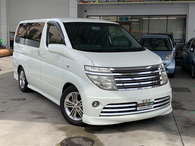 日産 エルグランド ライダーｓ 社外ｈｄｄナビ 電動パワスラ 純正フルエアロ 純正１７ａｗの中古車 グーネット中古車