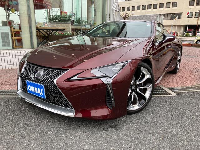 レクサス ＬＣ ＬＣ５００ｈ　Ｌパッケージ　サンルーフ　メーカーナビ　バックカメラ　クリアランスソナー　クルーズコントロール　レーンアシスト　衝突被害軽減　レザーシート　シートヒーター・ベンチレーション　ステアリングヒーター　ＬＥＤヘッドランプ