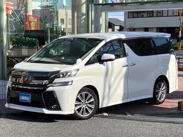 ヴェルファイア ２．５Ｚ　Ａエディション　ゴールデンアイズ　フリップダウンモニター　純正ナビ　ＴＶ　バックカメラ　ドライブレコーダー　スマートキ　クリアランスソナー　レーダークルーズコントロール　ＬＥＤ　電動リアゲート　ＥＴＣ　衝突被害軽減　ハーフレザーシート（1枚目）