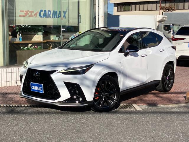 ＮＸ(レクサス) ＮＸ３５０ｈ　Ｆスポーツ　レクサスチームメイト　パノラマルーフ　ルーフレール　ナビ　ＴＶ　パノラミックビューモニタ　３眼ＬＥＤヘッドライト　レーダークルコン　クリアランスソナー　レーンアシスト　パークアシスト　衝突軽減　ＥＴＣ 中古車画像