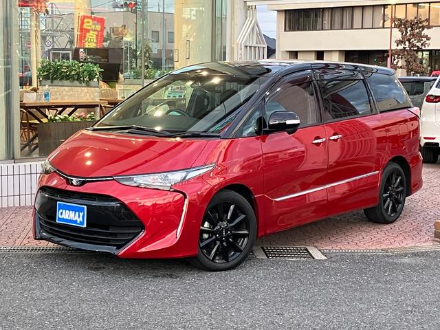 当店のお車をご覧いただき誠にありがとうございます。 ＴＲＤ１８インチアルミ　後席モニター　ＬＥＤ　ドラレコ　オットマン　ＴＶ