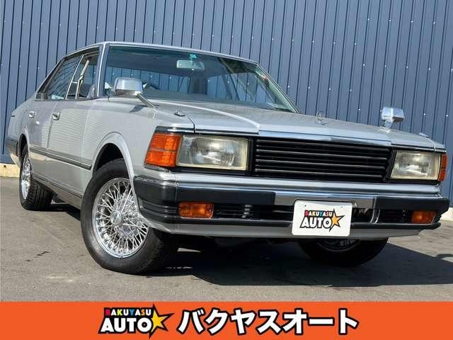 日産 グロリア ブロアム　ターボ　４３０　Ｌ２０ターボ搭載　走行４３０００キロ　電動シート　ＣＤ再生　クレーガー１５インチ　ＥＴＣ