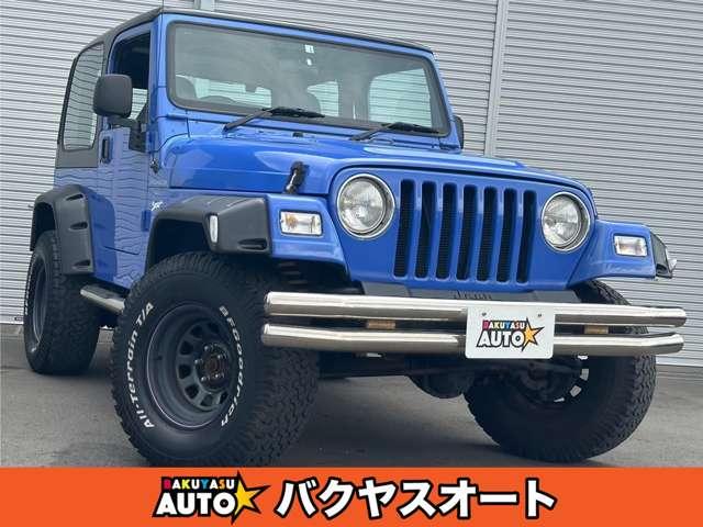 クライスラー・ジープ スポーツ　ハードトップ　４ＷＤ　ディーラー車　修復歴無し　ＥＴＣ　リフトアップ構造変更済み公認　オーバーフェンダー構造変更済み　公認純正色Ｌａｐｉｓブルー