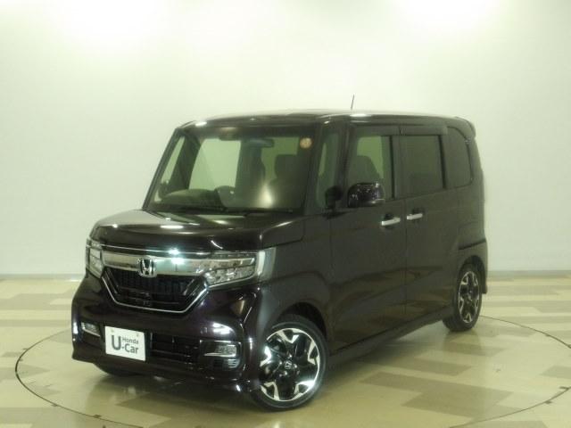 Ｎ－ＢＯＸカスタム Ｇ・Ｌターボホンダセンシング　禁煙ワンオーナー車　ターボ車　衝突軽減ブレーキ　パドルシフト　シートヒーター　純正用品ナビ　Ｒカメラ　Ｂｌｕｅｔｏｏｔｈオーディオ　ＵＳＢ入力　ドラレコ　両側電動スライドドア　スマートキー　フルセ（1枚目）