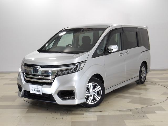 ステップワゴンスパーダ(ホンダ) ｅ：ＨＥＶスパーダＧホンダセンシング　禁煙　センシング　サイドＳＲＳなし　純９インチナビ　リアカメラ　フルセグ　Ｂｌｕｅｔｏｏｔｈ　ミュージックラック　ＵＳＢ　ＨＤＭＩ　ＤＶＤ　ＳＤ　両パワスラ　ＬＥＤ　ＥＴＣ　プラズマＡ／Ｃ　革巻ハン 中古車画像