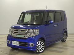 N-BOXカスタム GターボSSパッケージ 禁煙車 ナビ Bluetooth バックカメラ ETC 両側電動スライドドア クルーズコントロール シートヒーター HIDライト フルセグTV CD DVD パドルシフト ドアバイザー 衝突安全ボディ 中古車画像