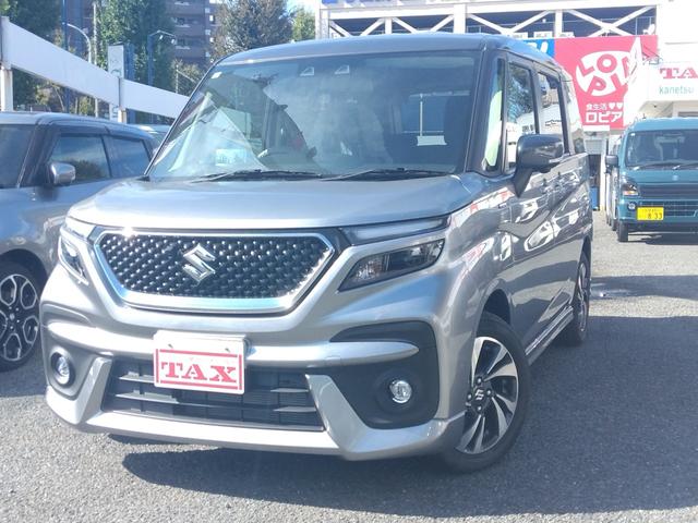 ソリオバンディット(スズキ) ハイブリッドＭＶ　９インチ全方位メーカーナビ／全車速追従機能付アダプティブクルーズ／両側パワースライドドア／スマホ連携／シートヒーター／天井サーキュレーター 中古車画像