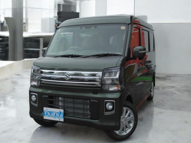 エブリイワゴン(スズキ) ＰＺターボスペシャル　レーダーＢサポート　ＬＥＤヘットライト　パーキングセンサー　運転席側シートヒーター　フルフラット　イモビライザー　Ｗエアバック　横滑り防止　スマートキー＆プッシュスタート　４ＷＤ　エアコン 中古車画像