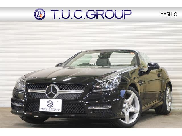 ＳＬＫ２００エクスクルーシブ　ＡＭＧスポーツ＆レーダーセーフティＰＫＧ　黒革　シートヒーター　エアスカーフ　純正ナビ　フルセグＴＶ　バックカメラ　キセノンヘッドライト　ＰＴＳ　ＡＭＧエアロ＆１８インチＡＷ　２年保証