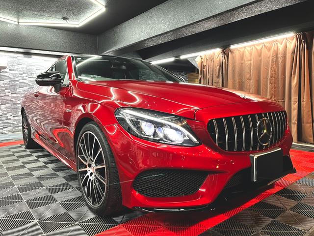 メルセデスＡＭＧ Ｃクラス Ｃ４３　４マチッククーペ　走行無制限６ヶ月保証　パノラマルーフ　ＡＭＧパナメリカーナグリル　パフュームアトマイザー　ブルメスターサウンド