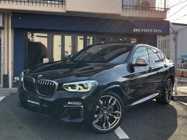 ＢＭＷ Ｘ４ Ｍ４０ｉ　ワンオーナー　サンルーフ　ブラックレザー　シートヒーター　パワーシート　純正ナビ　３６０ドカメラ　ミラーＥＴＣ　ドライブレコーダー　ヘッドアップディスプレイ　２１インチＡＷ　パワーバックドア