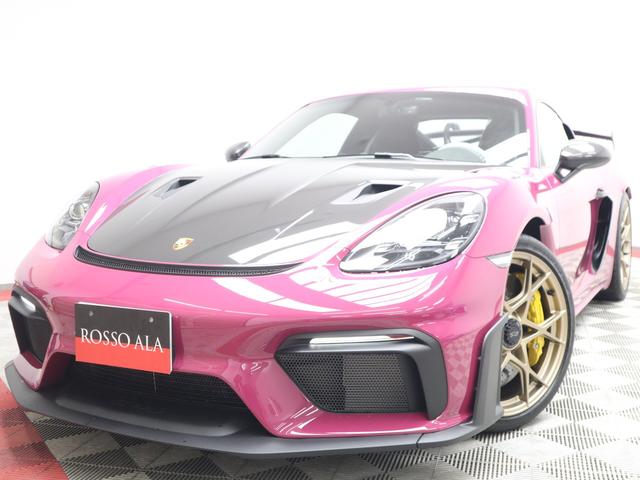 ７１８ケイマンＧＴ４　ＲＳ　　ＰＤＫ　ヴァイザッハＰＫＧ　ＰＣＣＢ　ＰＤＬＳ　Ｆリフター　スポーツクロノＰ　ＢＯＳＥサウンド　エクステンドレザ　イエローシートベルト　ＲＡＳＥ－ＴＥＸサンバイザー　ＲＡＳＥ－ＴＥＸストレージリッド　フルバケットシート