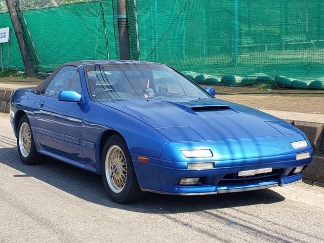 マツダ サバンナｒｘ ７カブリオレ カブリオレの中古車 車体価格148万円 1992 平成4 年式 走行10 0万キロ 車体色ブルー 神奈川県大和市桜森１ ３ １０ ガレージ ヴァンナの在庫 グーネット中古車