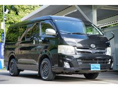 レジアスエースバン ロングスーパーGL 4WD/ガソリン/2.700cc/パナソニック製9インチナビ/ブルートゥース/地デジ/純正キーレス/16インチAW/マッドタイヤ/ビルシュタインショック/LEDテール/ETC/ベットキット/ 中古車画像