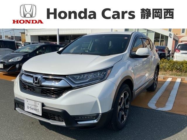 ホンダ ＣＲ－Ｖ ＥＸ　ＨｏｎｄａＳＥＮＳＩＮＧサンル－フ１年保証　サイドエアバッグ　横滑り防止　ＬＥＤヘッド　ＥＴＣ車載器　エアバック　フルセグＴＶ　盗難防止装置　ＰＳ　ナビＴＶ　オートエアコン　ＡＢＳ　電動シ－ト　記録簿