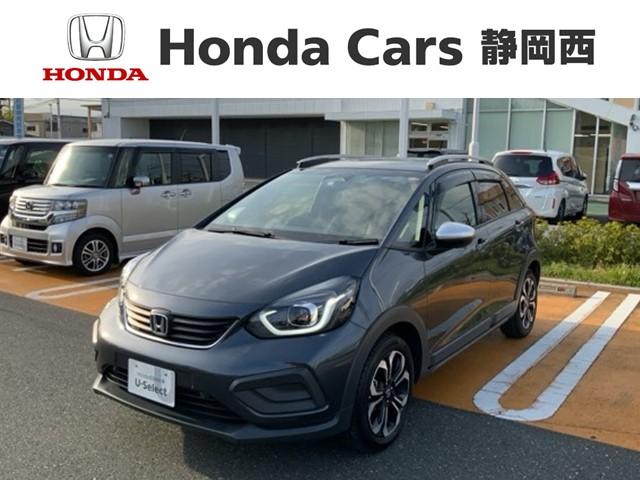 ホンダ フィット ｅ：ＨＥＶクロスター　ＨｏｎｄａＳＥＮＳＩＮＧ２年保証ナビＲカメラ　ワンオーナー車　パワーウィンド　記録簿　ＬＥＤライト　インテリジェントキー　サイドエアバック　ＶＳＡ　Ｄレコ　ＡＡＣ　キーレス　パワステ　バックカメラ