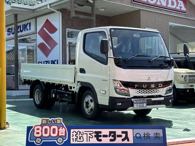 キャンター(三菱) 全低床　平ボディ　２ｔ　５ＭＴ　ディーゼルターボ　フォグランプ　左側電格ミラー 中古車画像