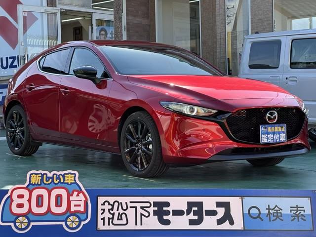 マツダ ＭＡＺＤＡ３ファストバック ＸＤ　ブラックトーンエディション　ＩＲカットガラス（フロントガラス）　ＣＤ／ＤＶＤプレイヤー＋地上デジタルＴＶチューナー（フルセグ）　３６０°セーフティパッケージ　クルージング＆トラフィック・サポート　登録済未使用車