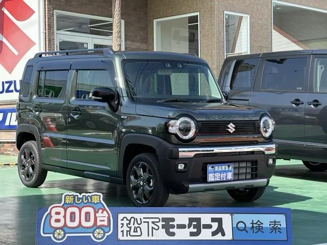 タフワイルド　純正ドアバイザー付　タフワイルド専用エクステリア＆インテリア　スズキセーフティサポート　アダプティブクルーズコントロール　ＬＥＤヘッド＆フォグランプ　運転席・助手席シートヒーター　届出済未使用車