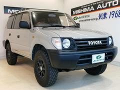 ランドクルーザープラド TZ 8名 全塗装ベージュ サンルーフ ルーフレール 丸目ヘッドライト TOYOTA文字グリル 社外アルミ&タイヤ ネイティブ柄トリム 新品シートカバー キーレス 後席エアコン CD ETC 中古車画像