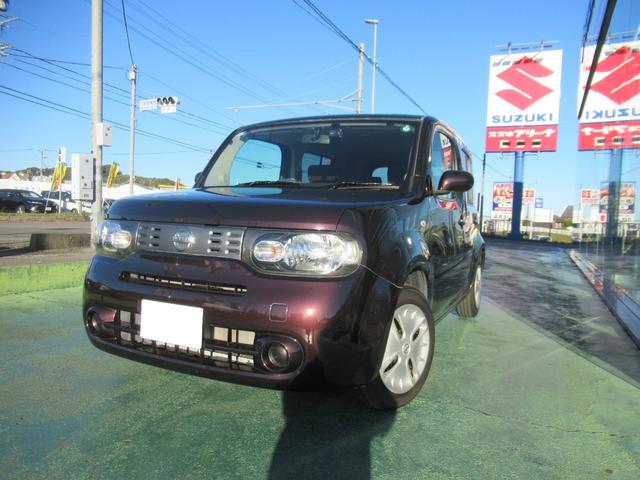 キューブ(日産) １５Ｘ　７インチナビ／フルセグＴＶ／ＣＤ、ＤＶＤ再生／ＡＭ　ＦＭラジオ／フロントドラレコ／プッシュスタート／マニュアルエアコン 中古車画像