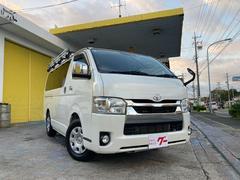 ハイエースバン ロングスーパーGL ディーゼルターボ 両側小窓付きスライドドア トヨタセーフティセンス ナビ フルセグTV バックカメラ オートライト フロントフォグランプ キーレス 中古車画像