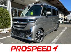 スペーシアカスタム ハイブリッドXSターボ 冠水歴車全方位モニター付ナビアップルカカープレイアンドロイドオート対応インタークーラーターボデュアルセンサーブレーキサポートIIアダプティブクルコン前席シートヒータードラレコETC車載器付両側パワスラ 中古車画像