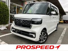 N-BOXカスタム ベースグレード 冠水歴車ナビTVバックETC車載器ドラレコ前後アップルカカープレイアンドロイドオート対応禁煙車センシング衝突軽減ブレーキアダプティブクルコン前席シートヒーター両側パワスラUSBジャックLEDヘッド 中古車画像