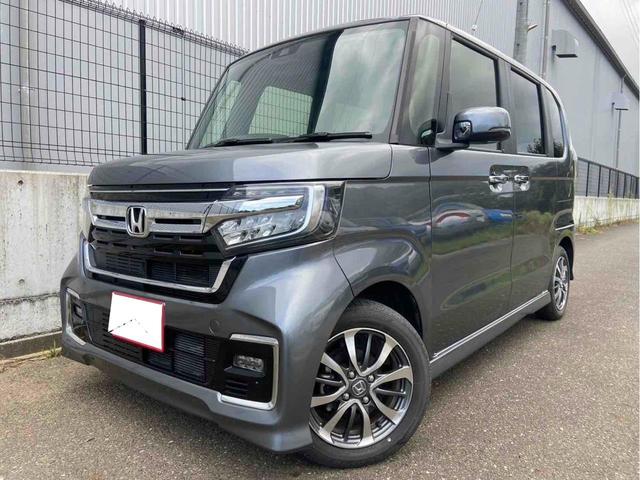 Ｎ－ＢＯＸカスタム ＥＸ　メモリナビ　ソナー　ＬＥＤヘッド　車線逸脱警報　オートマチックハイビーム　アイドリングストップ　シートヒーター　スマートキー　サイドエアバッグ　セキュリティーアラーム　オートクルーズコントロール（1枚目）