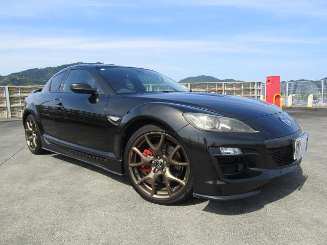 マツダ ＲＸ－８ スピリットＲ　社外ナビ地デジレカロ製バケットシート鍛造ブロンズ１９インチＡＷビルシュタイン製ダンパーカードキーＥＴＣ