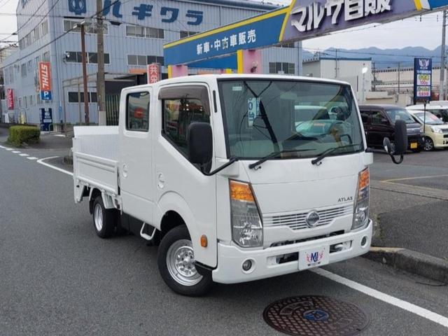 日産 アトラストラック Ｗキャブ　１．１５ｔ　パワーゲート６００ｋｇ　ガソリン車