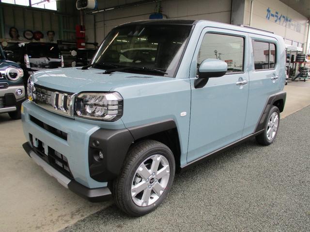 タフト Ｇ　クロムベンチャー　５ドア　ＣＶＴ　プッシュスタート　スマアシ　ＬＥＤヘッドランプ・フォグランプ　ＳＲＳエアバック　リアカメラ　電動パーキングブレーキ　スカイフィィールトップ　シートヒーター（1枚目）