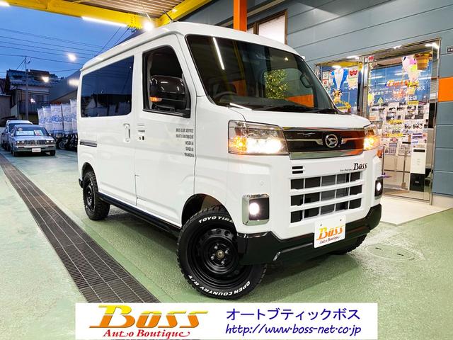 ＲＳ　届出済未使用車　ターボ　４ＷＤ　オートクルーズ　レーンアシスト　クリアランスソナー　両側パワースライドドア　ＬＥＤオートライト　２インチリフトアップ　１５インチホイール　ゴツゴツタイヤ
