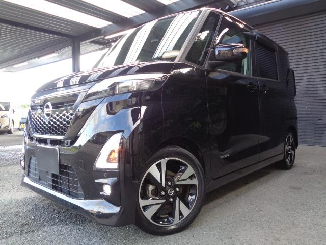 ハイウェイスター　Ｇターボプロパイロットエディション　禁煙車　純正９インチナビ／ＤＴＶ／ＤＶＤ／ＣＤ／Ｂｌｕｅｔｏｏｔｈ／ＳＤ再生　全方位カメラ　ドライブレコーダー　両側パワースライドドア　プロパイロット　純正アルミ　スマートキー２本