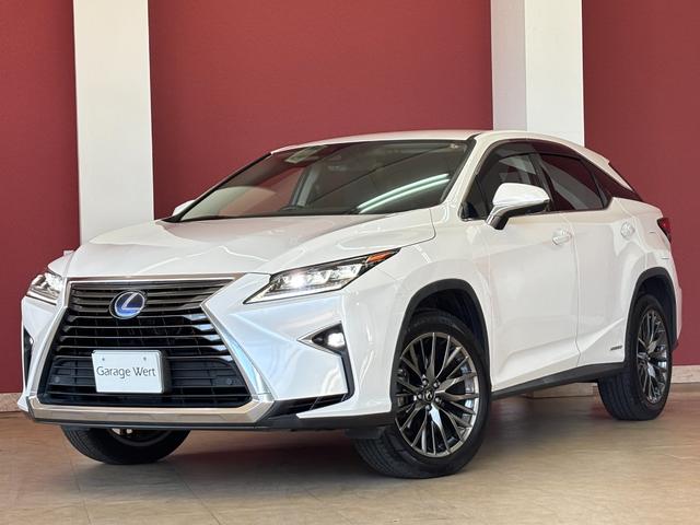 RX(レクサス) RX450h 4WD・三眼LEDヘッドライト・衝突軽減ブレーキ・レーンアシスト・ハーフレザーシート・地デジ付き純正ナビ・バックカメラ・ワイヤレス充電・電動リアゲート・純正20インチアルミ・HUD・ETC 中古車画像