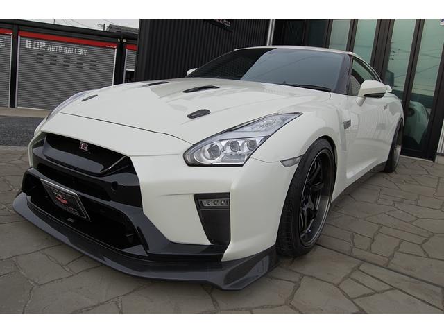 日産 ＧＴ－Ｒ ブラックエディション　トップシークレットボンネット　ＶＡＲＩＳ１７ｖｒｒフロントバンパー　ＶＡＲＩＳカーボンフロントスポイラー　後期ヘッドライト　ヴァレンティーテールランプ　ＡＤＶＡＮレーシング２０インチ