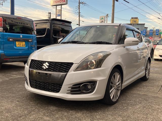 スイフトスポーツ(スズキ) ベースグレード ドライブレコーダー バックカメラ ナビ TV オートクルーズコントロール アルミホイール スマートキー CVT 盗難防止システム 衝突安全ボディ 記録簿 ABS ESC CD USB 中古車画像